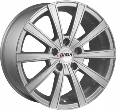 Disla Mirage W6.5 R15 PCD4x108 ET38 DIA67.1 Silver Diamond